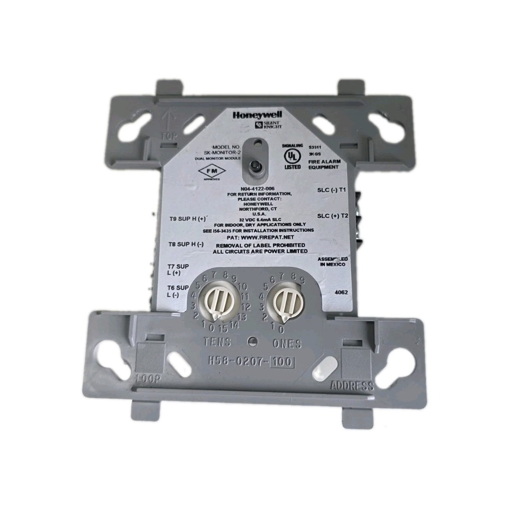 HONEYWELL SILENT KNIGHT ADDRESSABLE DUAL INPUT MONITOR MODULE SK-MONITOR-2